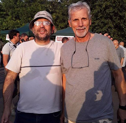 Armenian National Movement supporters of NDA National Democratic Axis
